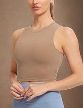 Load image into Gallery viewer, Natural Feelings Nudi Sports Bras for Women Removable Padded Yoga Tank Tops Sleeveless Fitness Workout Crop Tops