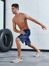 Load image into Gallery viewer, NORTHYARD Men's 10" Athletic Basketball Shorts Workout Gym Quick Dry Shorts Lightweight Mesh Training Shorts for Men Exercise Darkblue 3XL