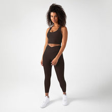Load image into Gallery viewer, YITTY Active Women's UltraLuxe Built-in Bra Tank Top, Athleisure, 4-Way-Stretch, Cacao