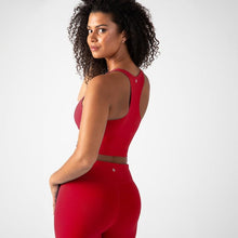 Load image into Gallery viewer, YITTY Active Women's UltraLuxe Built-in Bra Tank Top, Athleisure, 4-Way-Stretch, Heated Red