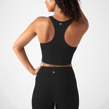 Load image into Gallery viewer, YITTY Active Women's UltraLuxe Built-in Bra Tank Top, Athleisure, 4-Way-Stretch, Iconic Black