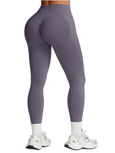 Load image into Gallery viewer, Impact Leggings for Women Seamless Workout Yoga Pants Hidden Scrunch Butt Tummy Control Gym Leggings Mid Low Waist 25" Truffle XS