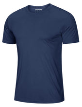 Load image into Gallery viewer, Short Sleeve Shirts for Men Sun Protection T-Shirts UPF 50+ Ultra Breathable Shirts Moisture Wicking Casual Shirts Navy
