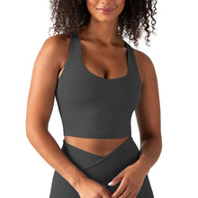 Load image into Gallery viewer, YITTY Active Women's UltraLuxe Built-in Bra Tank Top, Athleisure, 4-Way-Stretch, Onyx