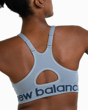 Load image into Gallery viewer, New Balance Seamless Cami Sports Bra, Adjustable Straps with Keyhole Breathability, Black