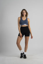 Load image into Gallery viewer, New Balance Womens Seamless Wirefree, Racerback Sports Bra with Removable Pads, Bottom Band with Logo, Peony Glow