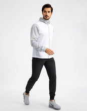 Load image into Gallery viewer, Pudolla Men's Lightweight Jogger Pants Workout Running Tapered Joggers for Men with Zipper Pockets for Athletic Travel Casual(Black)