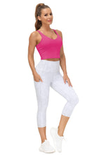 Load image into Gallery viewer, Women’s Longline Sports Bra Wirefree Padded Medium Support Yoga Bras Gym Running Workout Tank Tops(Bright Pink)