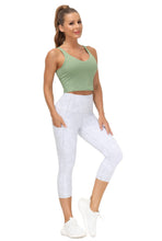 Load image into Gallery viewer, Women’s Longline Sports Bra Wirefree Padded Medium Support Yoga Bras Gym Running Workout Tank Tops (Light Green)