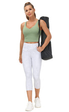 Load image into Gallery viewer, Women’s Longline Sports Bra Wirefree Padded Medium Support Yoga Bras Gym Running Workout Tank Tops (Light Green)