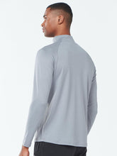 Load image into Gallery viewer, NORTHYARD Men's Running Shirt Long Sleeve Quarter Zip Pullover Moisture Wicking Quick Dry Athletic Workout Shirts LIGHTGRET