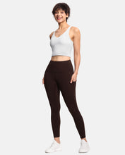 Load image into Gallery viewer, Women’s Longline Sports Bra Wirefree Padded Medium Support Yoga Bras Gym Running Workout Tank Tops