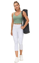 Load image into Gallery viewer, Women’s Longline Sports Bra Wirefree Padded Medium Support Yoga Bras Gym Running Workout Tank Tops (Jasmine Green)