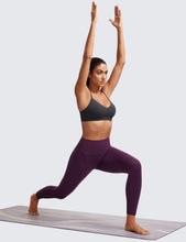 Load image into Gallery viewer, CRZ YOGA Butterluxe V-Neck Sports Bras for Women - Adjustable Thin Straps Padded Yoga Top Basic Wireless Camisole Mysterious Grey