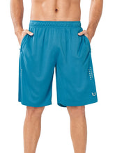 Load image into Gallery viewer, NORTHYARD Men's 10" Athletic Basketball Shorts Workout Gym Quick Dry Shorts Lightweight Mesh Training Shorts for Men Exercise Lakeblue