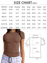 Load image into Gallery viewer, AUTOMET Womens Short Sleeve T Shirts Basic Crew Neck Crop Tops Tight Going Out Y2K Trendy Summer Clothes 2025 Haze Blue S