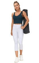 Load image into Gallery viewer, Women’s Longline Sports Bra Wirefree Padded Medium Support Yoga Bras Gym Running Workout Tank Tops(Dark Blue Green)