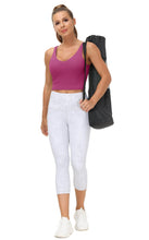 Load image into Gallery viewer, Women’s Longline Sports Bra Wirefree Padded Medium Support Yoga Bras Gym Running Workout Tank Tops(Fuchsia)