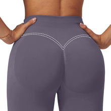 Load image into Gallery viewer, Impact Leggings for Women Seamless Workout Yoga Pants Hidden Scrunch Butt Tummy Control Gym Leggings Mid Low Waist 25" Truffle XS