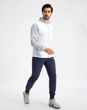 Load image into Gallery viewer, Pudolla Men's Lightweight Jogger Pants Workout Running Tapered Joggers for Men with Zipper Pockets for Athletic Travel Casual(Navy Blue)