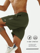 Load image into Gallery viewer, NORTHYARD Men's 7" Athletic Shorts Workout Gym Quick Dry Shorts Lightweight Mesh Hiking Shorts for Men Exercise ArmyGreen