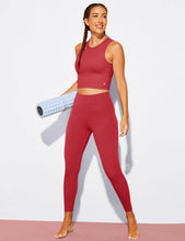 Load image into Gallery viewer, Natural Feelings Nudi Sports Bras for Women Removable Padded Yoga Tank Tops Sleeveless Fitness Workout Crop Tops Wine