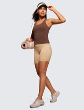 Load image into Gallery viewer, CRZ YOGA Butterluxe Racerback Workout Tank Tops for Women Sleeveless Camisole Gym Athletic Yoga Shirts Coffee Brown