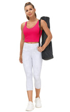 Load image into Gallery viewer, Women’s Longline Sports Bra Wirefree Padded Medium Support Yoga Bras Gym Running Workout Tank Tops(Magenta)