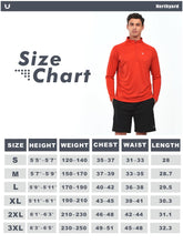 Load image into Gallery viewer, NORTHYARD Men's Running Shirt Long Sleeve Quarter Zip Pullover Moisture Wicking Quick Dry Athletic Workout Shirts RED