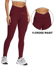 Load image into Gallery viewer, Natural Feelings Buttercloud Cross Waist Leggings for Women High Waist Cross Leggings Yoga Workout PantsTight
