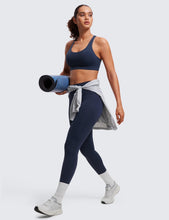 Load image into Gallery viewer, CRZ YOGA Women's Strappy Sports Bras Fitness Workout Padded Yoga Criss Cross Back Cami Navy