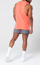 Load image into Gallery viewer, Project Titan Men's Icon Workout Drop Arm Tank Top Cut Off Sleeveless Gym Shirt Sunset Coral