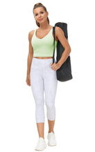 Load image into Gallery viewer, Women’s Longline Sports Bra Wirefree Padded Medium Support Yoga Bras Gym Running Workout Tank Tops(Pale Green)