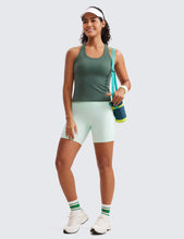 Load image into Gallery viewer, CRZ YOGA Butterluxe Racerback Workout Tank Tops for Women Sleeveless Camisole Gym Athletic Yoga Shirts Dark Forest Green