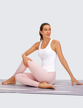 Load image into Gallery viewer, CRZ YOGA Butterluxe Racerback Workout Tank Tops for Women Sleeveless Camisole Gym Athletic Yoga Shirts White