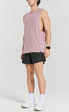 Load image into Gallery viewer, Project Titan Men's Drop Arm Tank Top – Cut Off Sleeveless Gym Shirt for Weightlifting & Training in Ash Pink