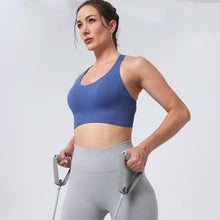 Load image into Gallery viewer, Evercute Adjustable Sports Bras for Women Racerback High Support Bras Set Padded Workout Bras Seamless Yoga Athletic Bras