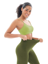 Load image into Gallery viewer, Seamless Workout Sets for Women 2 Piece Adjustable Strappy Sports Bra with High Waisted Butt Lifting Leggings Gym Sets(Our82 Army Green)
