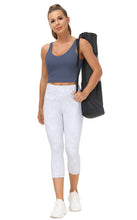 Load image into Gallery viewer, Women’s Longline Sports Bra Wirefree Padded Medium Support Yoga Bras Gym Running Workout Tank Tops (Ink Blue)