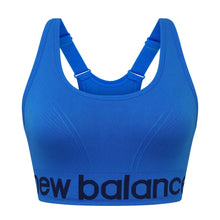 Load image into Gallery viewer, New Balance Seamless Cami Sports Bra, Adjustable Straps with Keyhole Breathability, Electric Blue