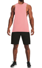 Load image into Gallery viewer, Project Titan Men's Workout Drop Arm Tank Top Cut Off Sleeveless Gym Shirt