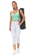 Load image into Gallery viewer, Women’s Longline Sports Bra Wirefree Padded Medium Support Yoga Bras Gym Running Workout Tank Tops(Mint Green)