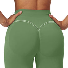 Load image into Gallery viewer, Impact Leggings for Women Seamless Workout Yoga Pants Hidden Scrunch Butt Tummy Control Gym Leggings Mid Low Waist 25" Pistachio
