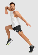 Load image into Gallery viewer, G Gradual Men's Running Shorts with Zipper Pockets Quick Dry Gym Athletic Workout 5" Shorts for Men (Black)