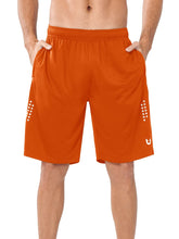 Load image into Gallery viewer, NORTHYARD Men's 10" Athletic Basketball Shorts Workout Gym Quick Dry Shorts Lightweight Mesh Training Shorts for Men Exercise Orange