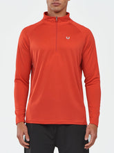 Load image into Gallery viewer, NORTHYARD Men's Running Shirt Long Sleeve Quarter Zip Pullover Moisture Wicking Quick Dry Athletic Workout Shirts RED