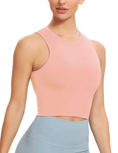 Load image into Gallery viewer, Natural Feelings Nudi Sports Bras for Women Removable Padded Yoga Tank Tops Sleeveless Fitness Workout Crop Tops