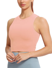Load image into Gallery viewer, Natural Feelings Nudi Sports Bras for Women Removable Padded Yoga Tank Tops Sleeveless Fitness Workout Crop Tops