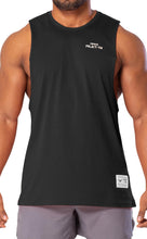 Load image into Gallery viewer, Project Titan Men's Icon Drop Arm Tank Top – Cut Off Sleeveless Gym Shirt for Weightlifting & Bodybuilding in Black