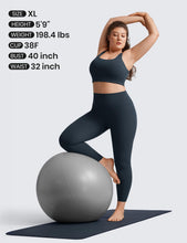 Load image into Gallery viewer, CRZ YOGA Butterluxe Womens U Back Sports Bra - Scoop Neck Padded Low Impact Yoga Clothes Workout Crop Top with Built in Pads True Navy